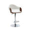 Claireville Height Adjustable Swivel Faux Leather Mid-Century Bar Stool-280208702