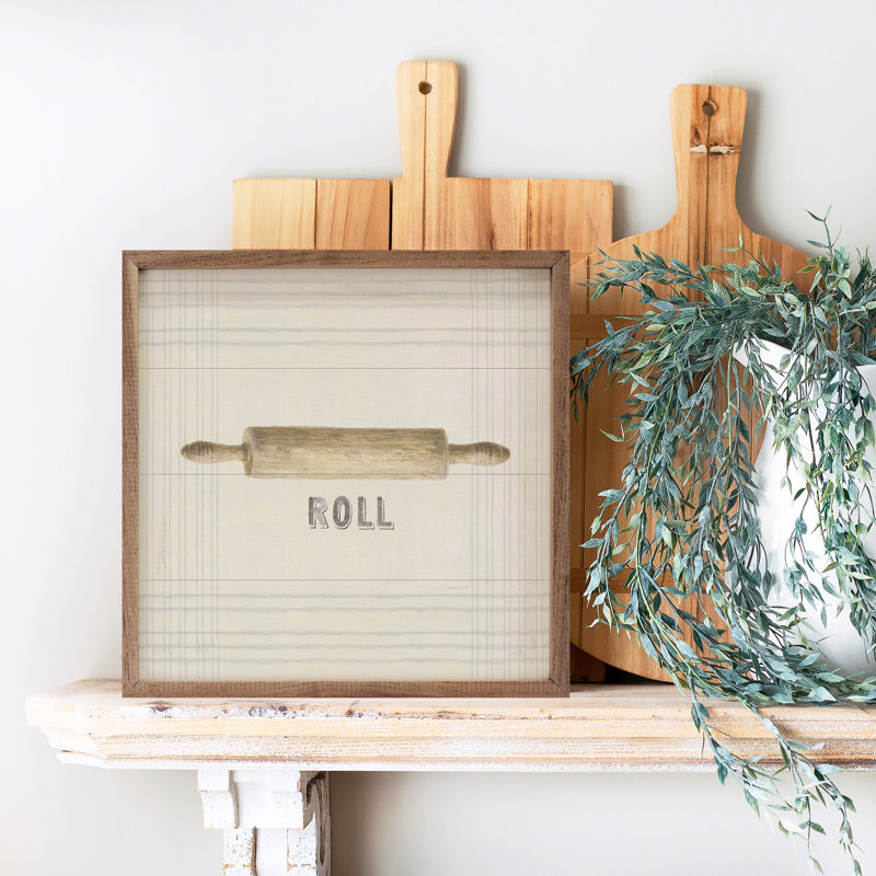 Rouleau Floursack Kitchen Sign II par Danhui Nai, H 8 po x l 8 po