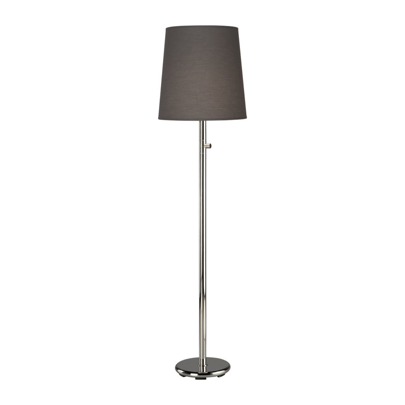 Buster Chica 62.5'' Traditional Floor Lamp, Polished Nickel, Fondine