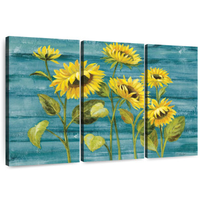 Harnek Cottage tournesols bleu sarcelle