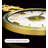 Copper shell round wall clock