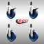 Ensemble de roulettes extensibles en poly massif avec 2 freins verrouillables-92142630