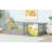 Grey Rubber Wood Watsons Floor Bed With High Fence Railings And Integrated Door-780284209-780284211