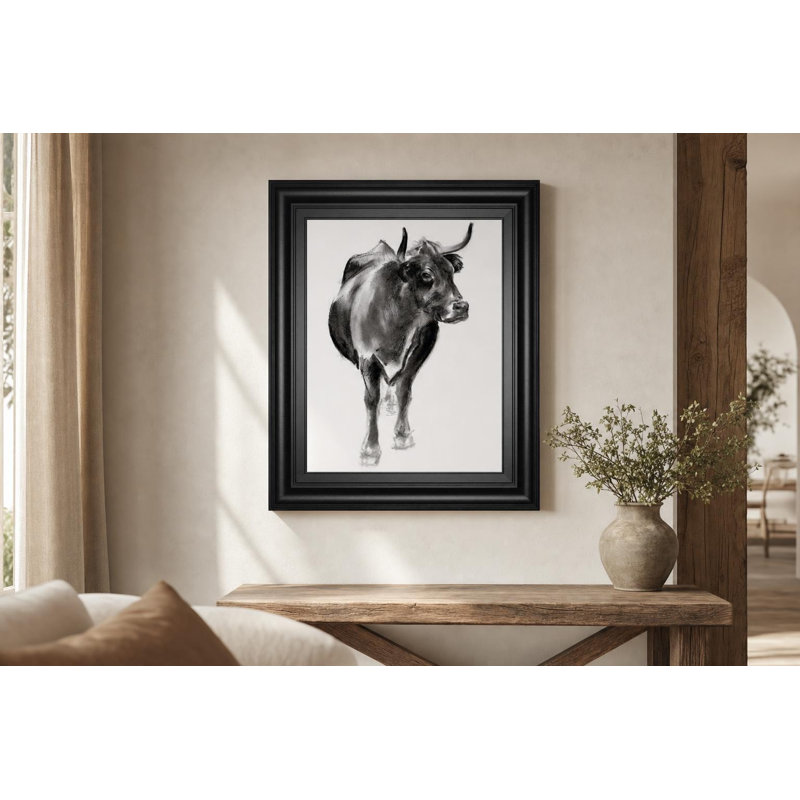 Art mural rustique, 22 po x 26 po, cadre noir