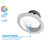 4'' Selectable Color Temperature 7.9 Watt Dimmable Air-Tight IC Rated LED Retrofit Recessed Lighting Kit-69380828