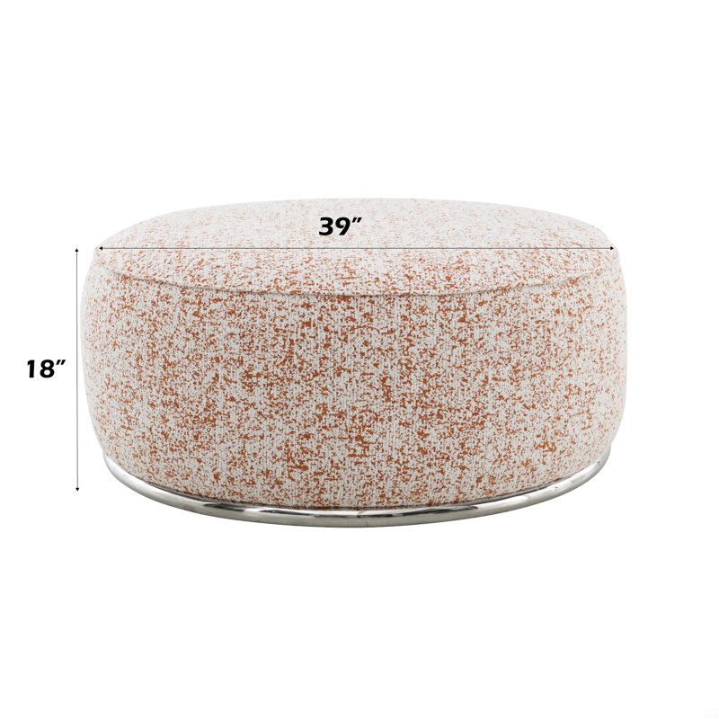 Pattern Fabric Ottoman