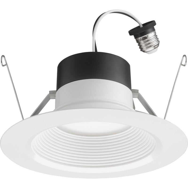 6-Inch White Aluminum LED Recessed Lighting Kit