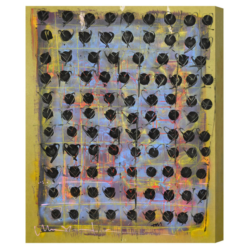 « xcix », impression sur toile tendue, H 20 po x l 16 po x 1,5 po