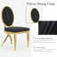 Chaise parsons en velours capitonné Ladawna