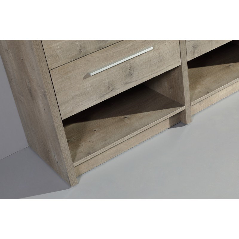 Ensemble de meuble-lavabo double 59 po Xena Kyiv, Forêt
