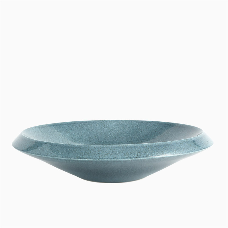 Bol bas - rond - bleu sarcelle