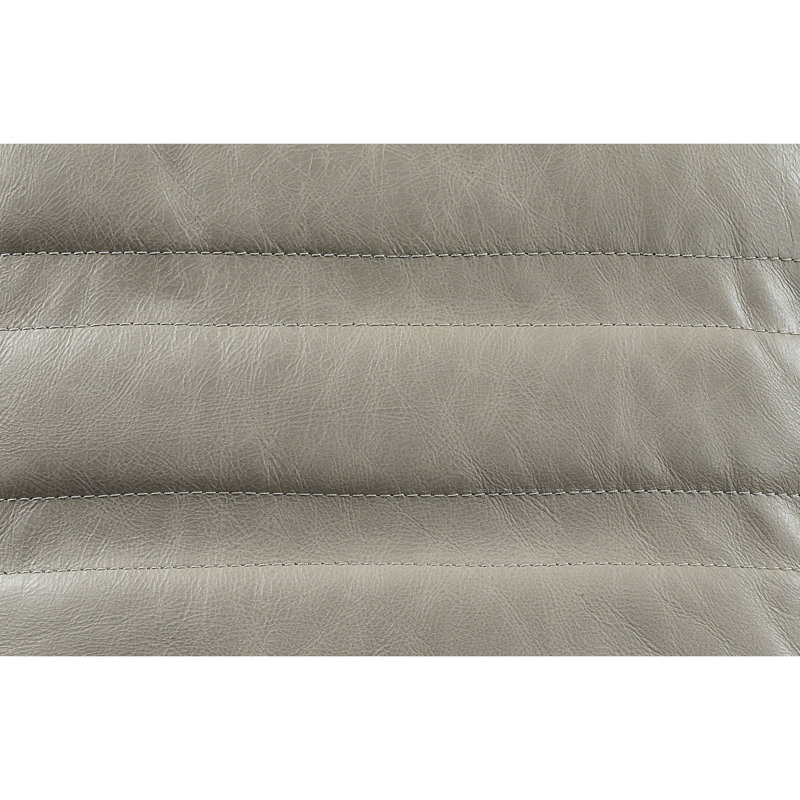 Chaise d'appoint moderne en cuir - gris avec pivot ergonomique et sophistiquée pour le bureau à domicile