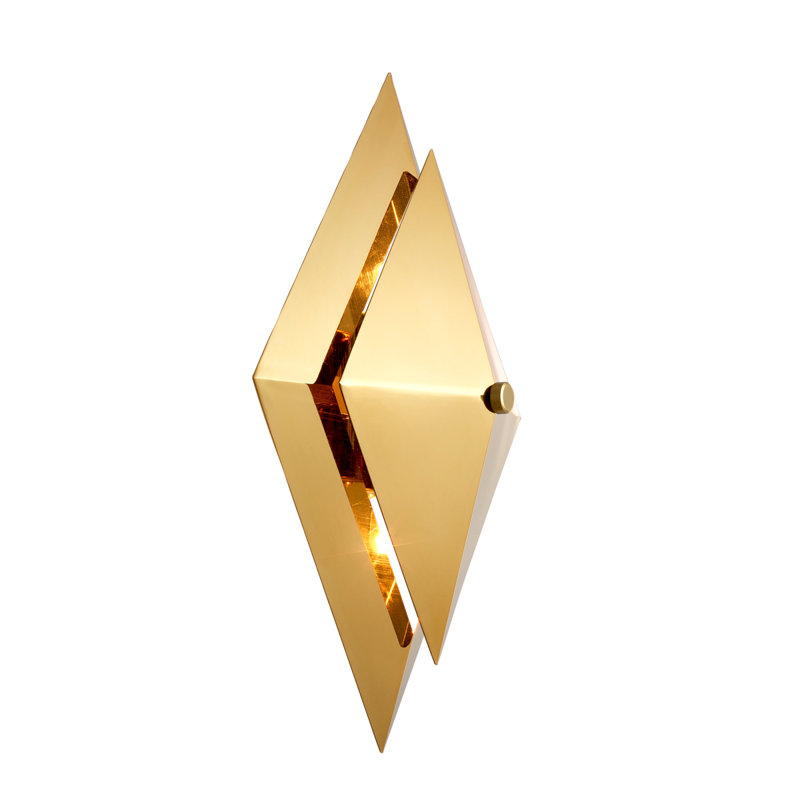Augustas Flush Mounted Sconce, Gold