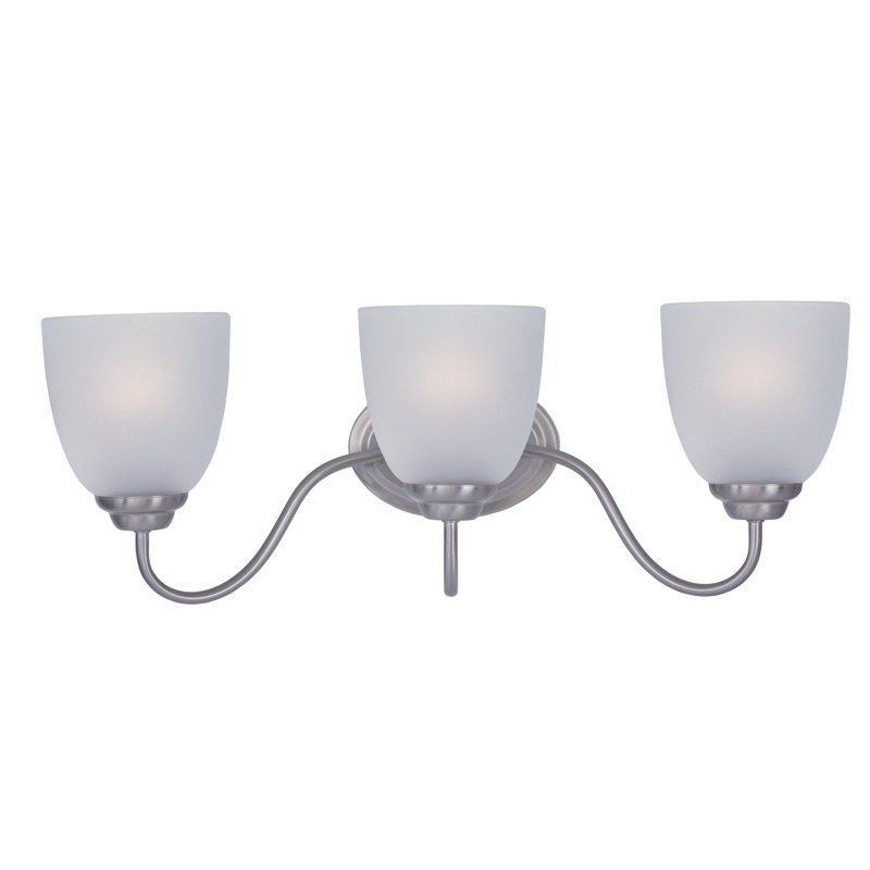 Éclairage pour meuble-lavabo 3 lumières Callimont, Nickel satiné