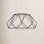 Geodesic LED Single - Light Metal Dimmable LED Geometric Chandelier