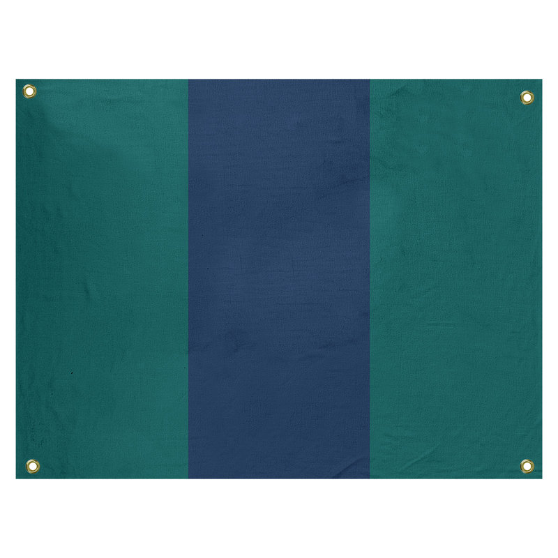 Tapisserie de polyester Baltimore, Seattle, H 59 po x l 80 po x P 1 po, Vert nord-ouest / bleu marine / vert nord-ouest