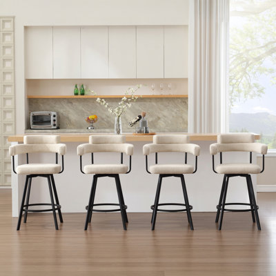 Tabouret de comptoir pivotant 26 po Rozie