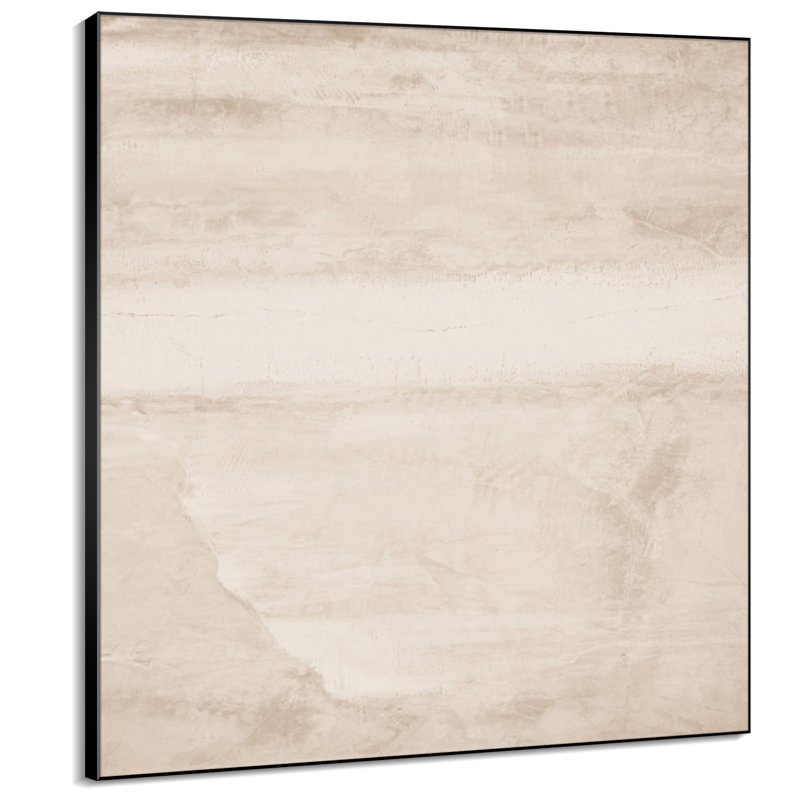 Muted Neutral Abstract Minimalist Illustrations Extra Large Framed Wall Art - Digital Print (Frame Assembly Required)