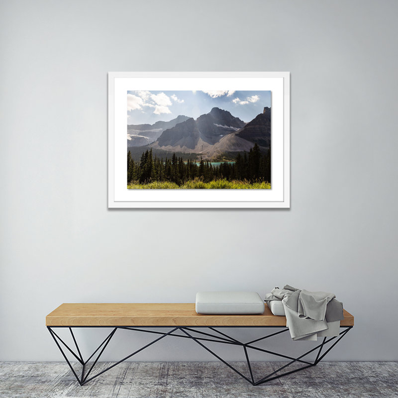 Big Ridge Lake Print by Alexander Iby, White, 18" H x 24" W x 1.5" D