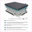 Matelas, matelas de confort ferme hybride en mousse à mémoire de forme gélifiée de 8 pouces dans une boîte | Gris foncé | Mousse et ressort-186625857-186625859