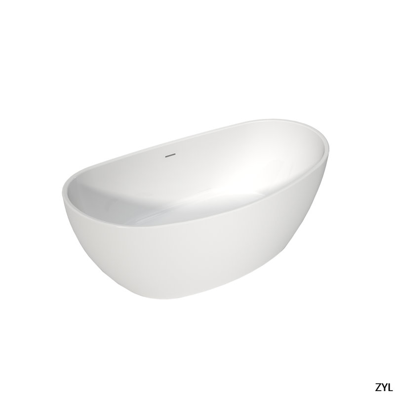 Baignoires autoportantes en acrylique, baignoires de trempage, baignoires profondes profondes, blanc