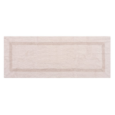 Cotton Reversible Bath Rug, 100 Percent Cotton, Soft and Absorbent Bathroom Rug, Available in 5 Sizes and Multiple Colors