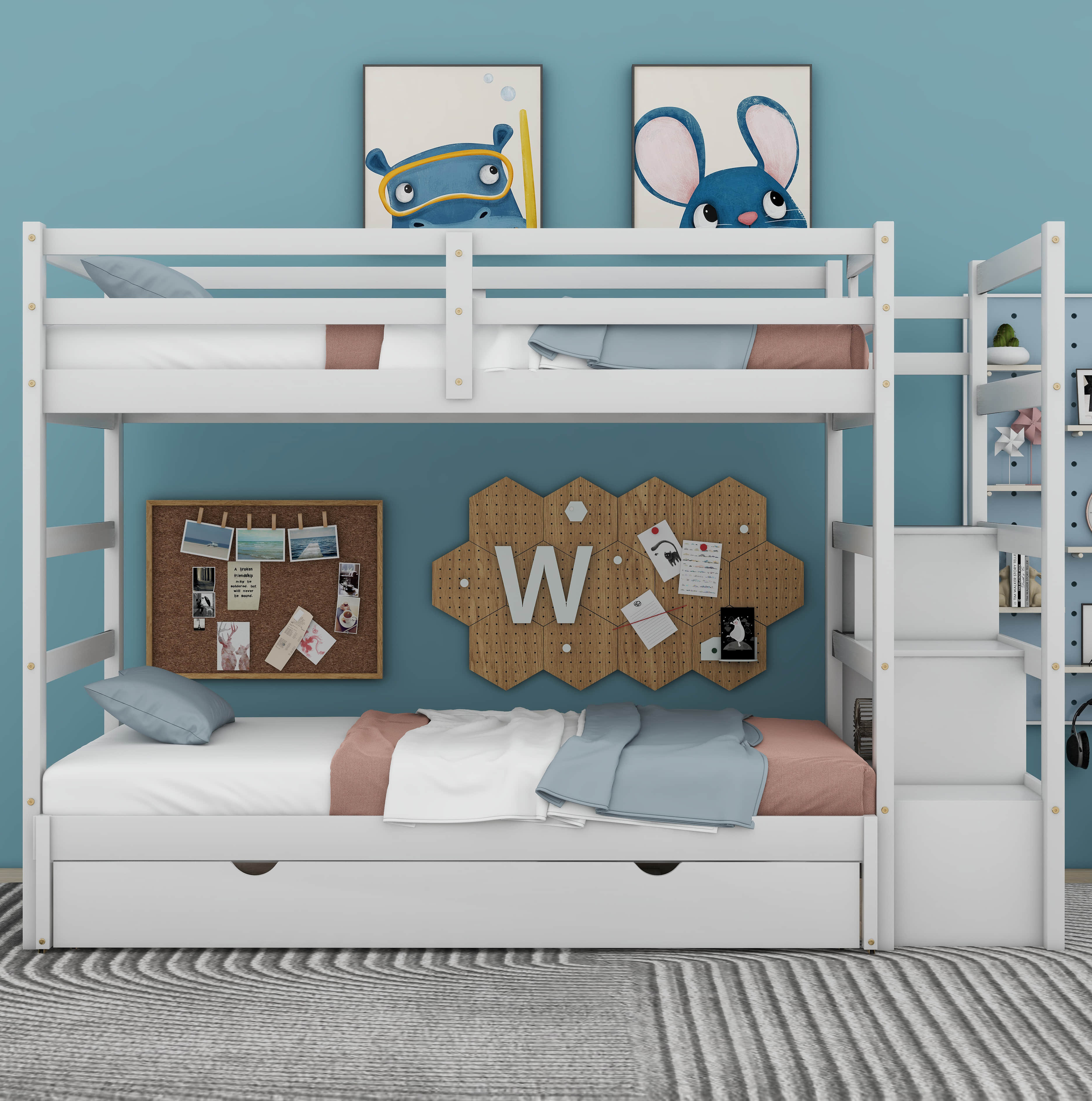 King bunk deals bed with trundle