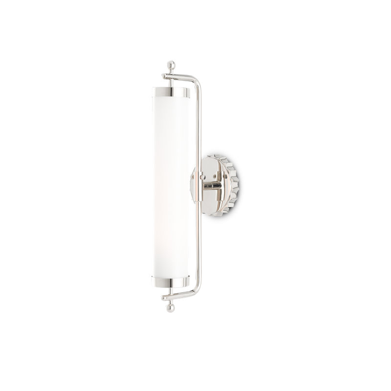 Latimer Armed Sconce, Polished Nickel