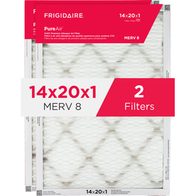 PureAir® 14" x 20" x 1" MERV 8 Allergen Air Filter - 2 PK