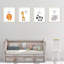 Daelen, animaux de la jungle, citations inspirantes, lion, girafe, zèbre, éléphant, ensemble de 4 impressions sur papier