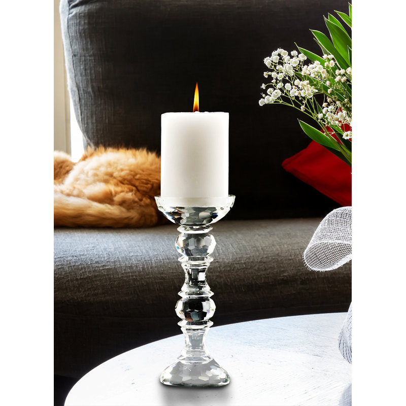 8'' H Glass Tabletop Candlestick