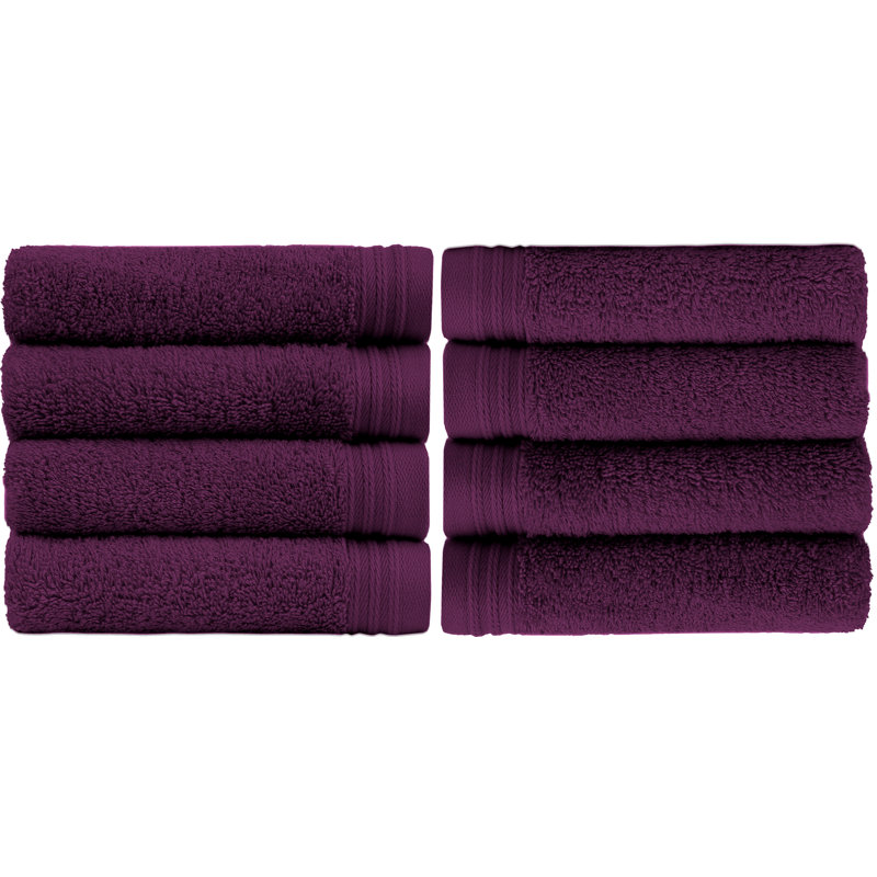 Raquel Midweight Hand Towel, Plum