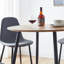 Antigua Round Metal Base Dining Table