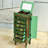 Green Rectangular Solid Wood Jewelry Armoires