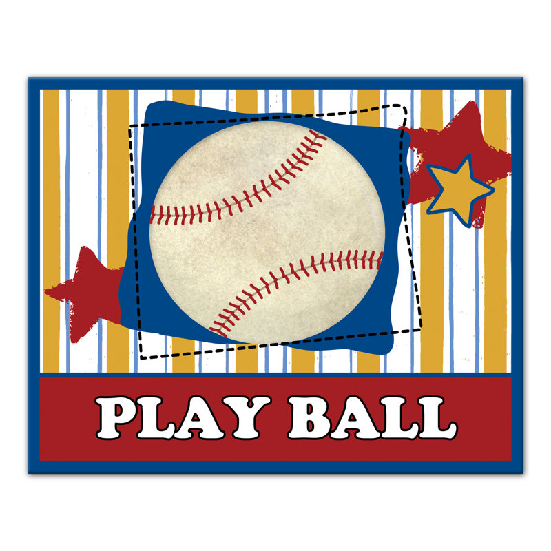 Art sur toile play ball Wagaman, H 16 po x l 20 po x P 1,25 po
