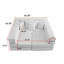 Canapé modulaire rembourré Boneless, canapé de salon en forme de L avec 6 coussins-155425352