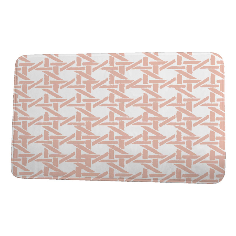 Tapis de bain Hess, H 18 po x L 30 po, Corail