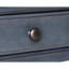 Table de bout 24 po en velours côtelé bleu, velours côtelé bleu, sans assemblage, avec tiroir et tablette inférieure