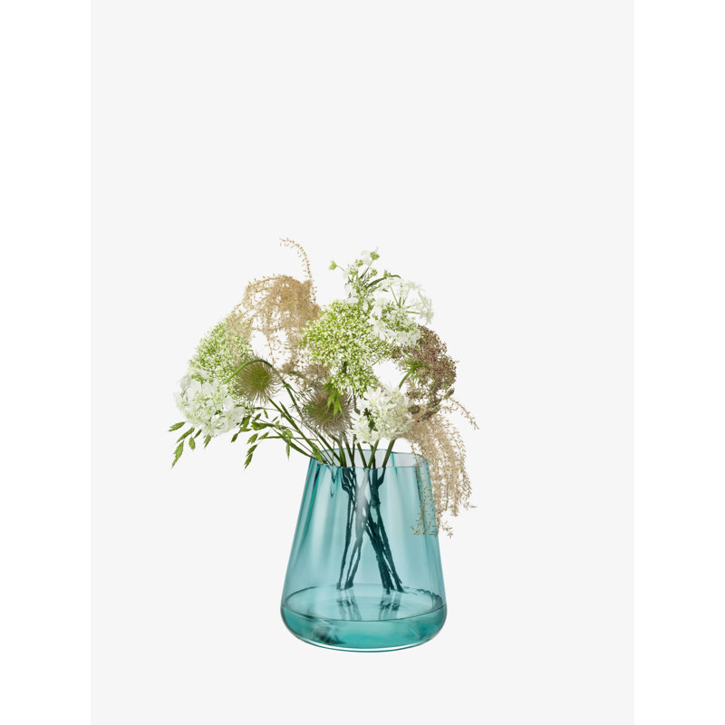 Lagoon Hurricane Candle Holder, 7.25" H x 6.75 W x 6.75" D, Sea Green