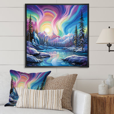 " Aurora Borealis Charm Liquid Art II " Print