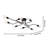 Helsinki 8-Light 45" Black Sputnik Linear Semi Flush Mount