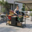 Table de barbecue d'extérieur pour barbecue double Big Green Egg
