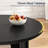 31.5" Modern Round Coffee Table with 360° Curved Sliding Door,Fluted Round Coffee Tables,Round Coffee Table with Storage