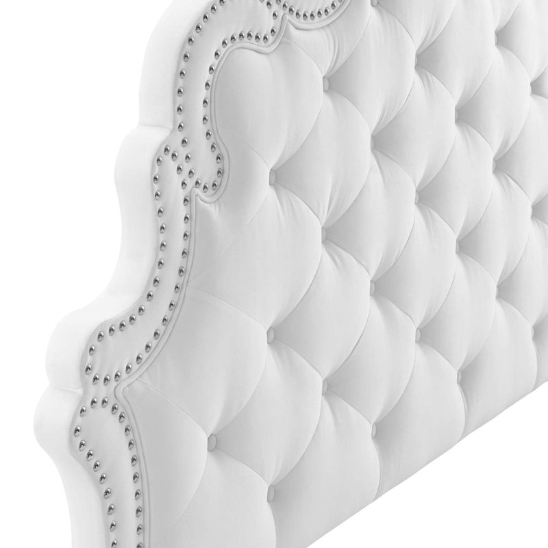 Tête de lit Arabella, Simple, Blanc