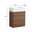 Meuble-lavabo mural compact moderne de 18 pouces avec 1 porte