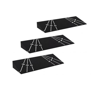 3 Pack Extra Large One-Piece Squat  Blocks. 1000 LBS High-Density EVA Foam Slant Board with 15°/30°/40° Angles. Non-Slip Heel Elevator for Squats. ATG Training. Calf Stretches