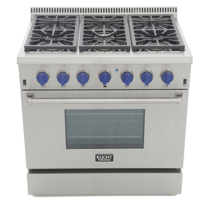 Kucht 36'' W Range, Classic Silver, Natural Gas
