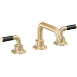 Descanso 8" Widespread Lavatory Faucet with Carbon Fiber Handle and ZeroDrain
