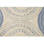 Tapis unique en laine noué à la main bleu / ivoire nouvel âge 5 pi 2 po x 8 pi 3 po marocain