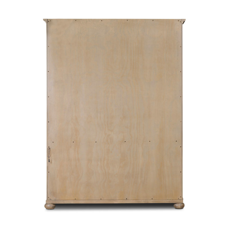 Sussex Wide Cabinet-Smoked Black, Drifted Oak
